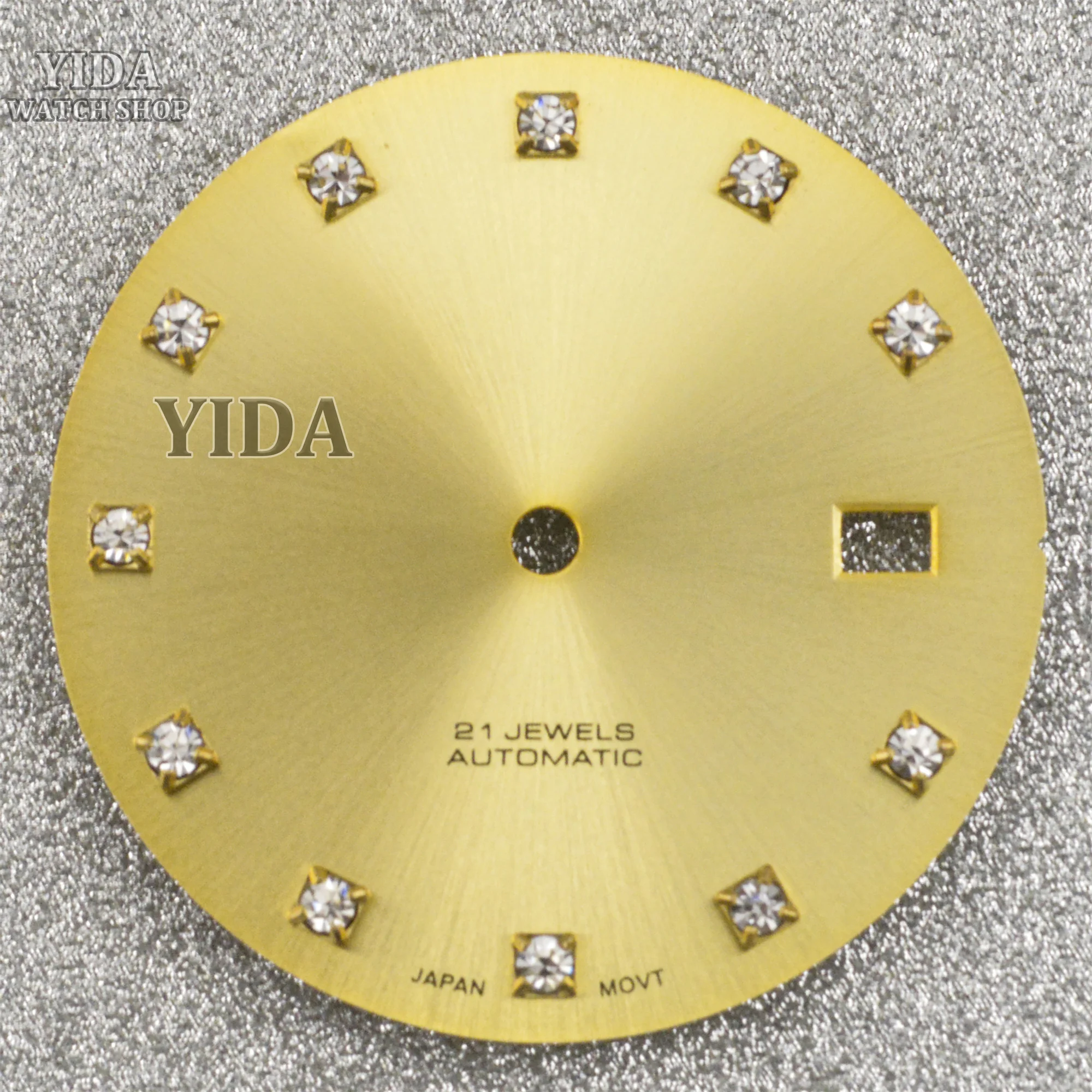 

31MM NH35 Watch Dial Diamonds Green Luminous Face Watch Parts For Datejust NH35 NH36 Automatic Movement Modified Repair Tools