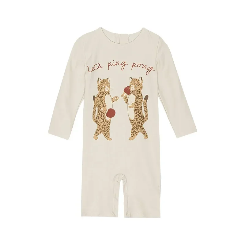 Summer New Boy Swimwear Baby Swimwears Dinosaur Leopard Print   Boys' Quick Drying One-piece Swimsuit  Kids Swimsuits