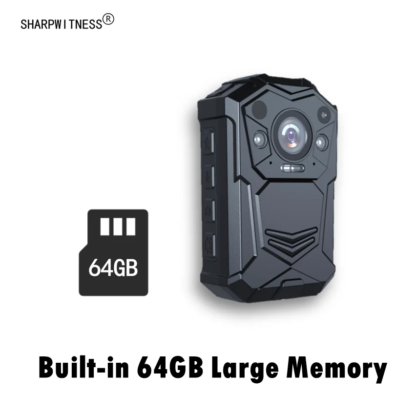 Mini Body Camera with Battery S21J  4K  1080  1296P  HD  FHD  3500mAh  Night Vision   BIG Mem   Rugged Design Small Portable