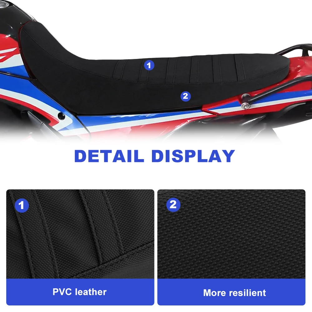 For Honda CRF300L Rally 2021 2022 2023 2024 Motorcycle Seat Cover PVC Leather Waterproof Seat Saddle Cushion Cover