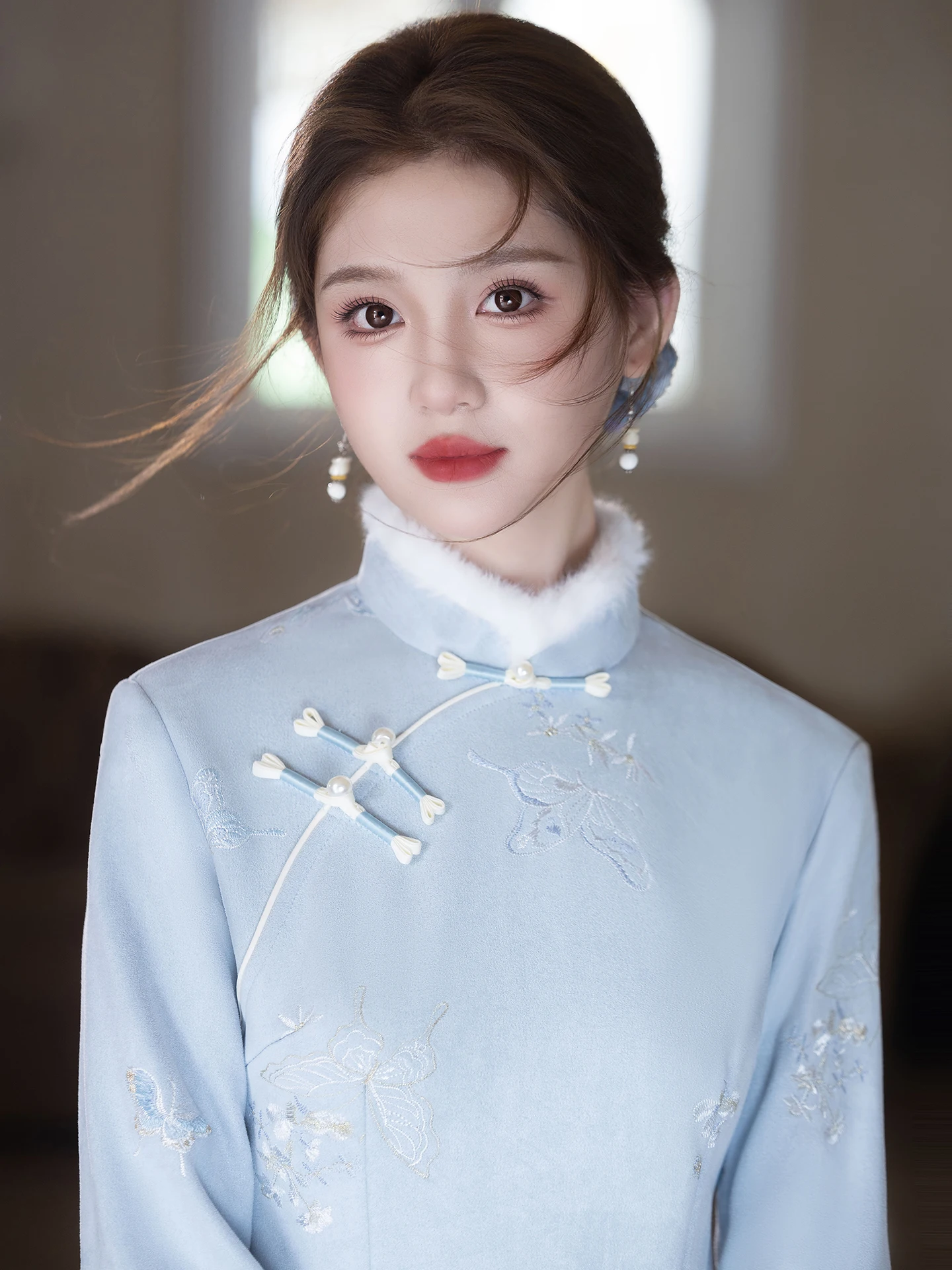 blu-autunno-inverno-lungo-sve-young-sle-qipao-da-donna-tessuto-scamosciato-di-fascia-alta-nuova-versione-cinese-ele-abbigliamento-quotidiano