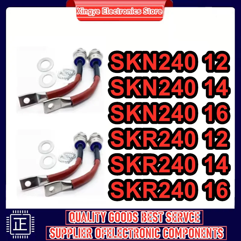 

SKR240/16 SKR240/14 SKR240/12 SKN240/16 SKN240/14 SKN240/12 NEW AND ORIGINAL MODULE THYRISTOR