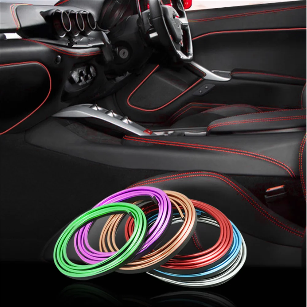 5M Car styling strip interior strip DIY for Renault Koleos QM5 QM6 Scenic Megane Fluenec Latitude Clio Rubbe