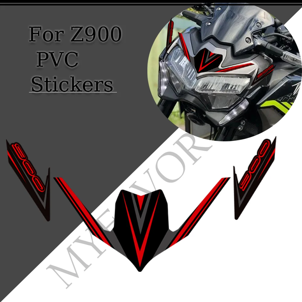 

For Kawasaki Z 900 Z900 Motorcycle Front Fairing Fender Stickers Decals Decorate Protector 2015-2021