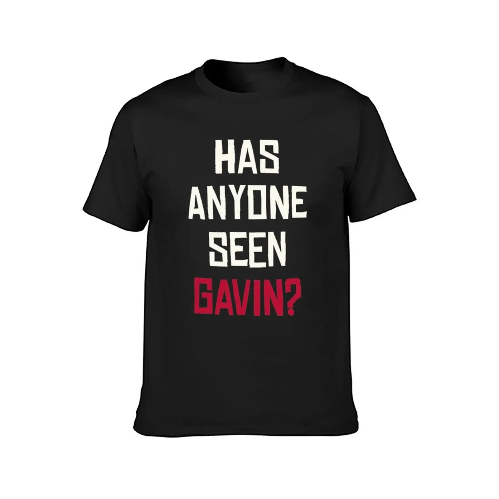 Has Anyone Seen Gavin T-Shirt man clothes oversized graphic tee plain cute tops workout shirts for men