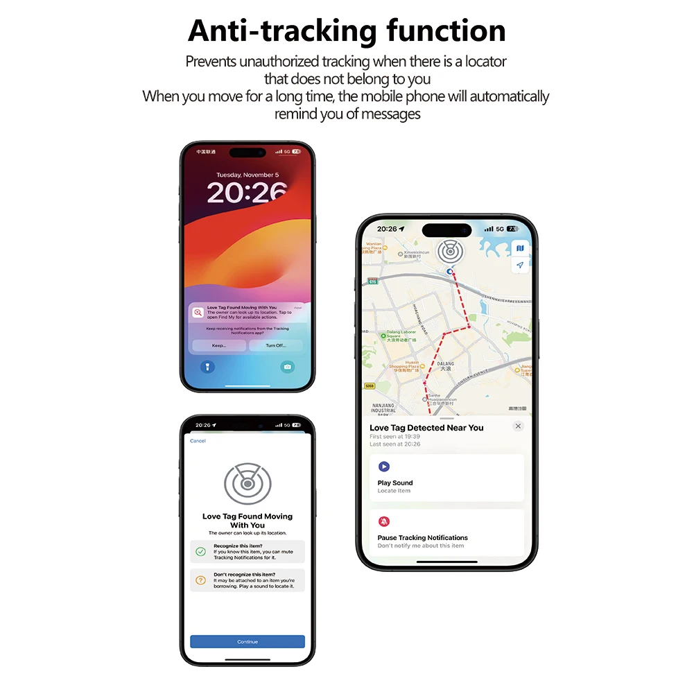 GPS Tracker Wallet Finder รายการ Locator รายการ Finder สําหรับ Apple Find My APP iOS เท่านั้น