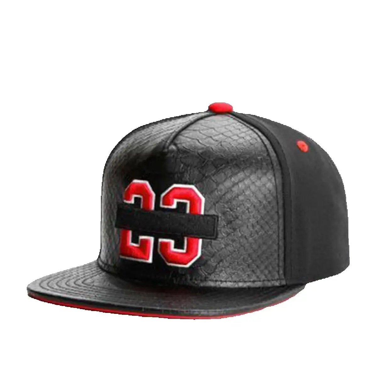 Fashion Brand 23 Leather Black Cap Baseball Cap Men Women HipHop Knight Snapback Hat Adult Outdoor Casual Designer Gorras Hombre