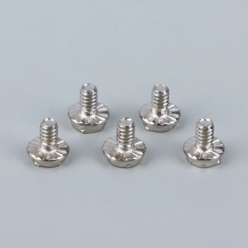 50pcs Toothed Hex 6/32 Computer PC Case Hard Drive Motherboard Mounting Screws For Motherboard PC Case CD-ROM Hard Disk