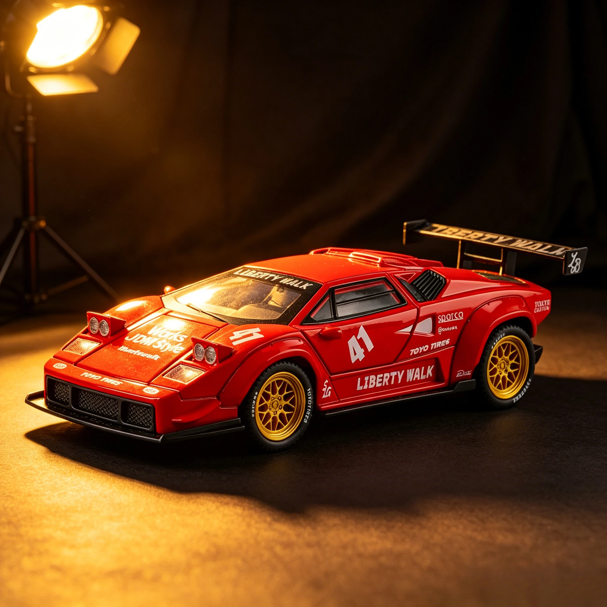 

1:32 Countach LP500 LBWK Model Supercar Toys Alloy Diecast Sound Light Doors Opened Pull Back Ornament Sports Cars for Kids