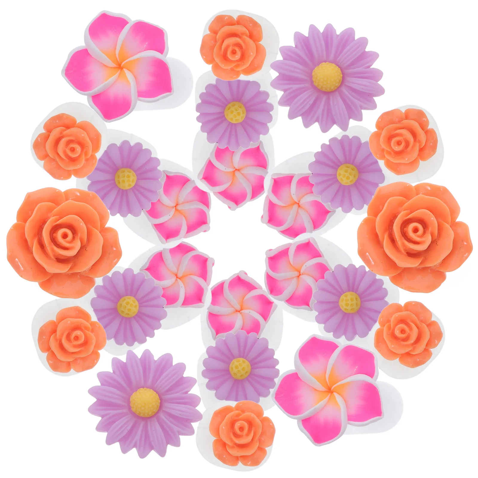 24 szt. Silikonowe separatory palców z motywem kwiatowym do pedicure, zdobienia paznokci, precyzyjne, wygodne, łatwe w czyszczeniu, profesjonalne.