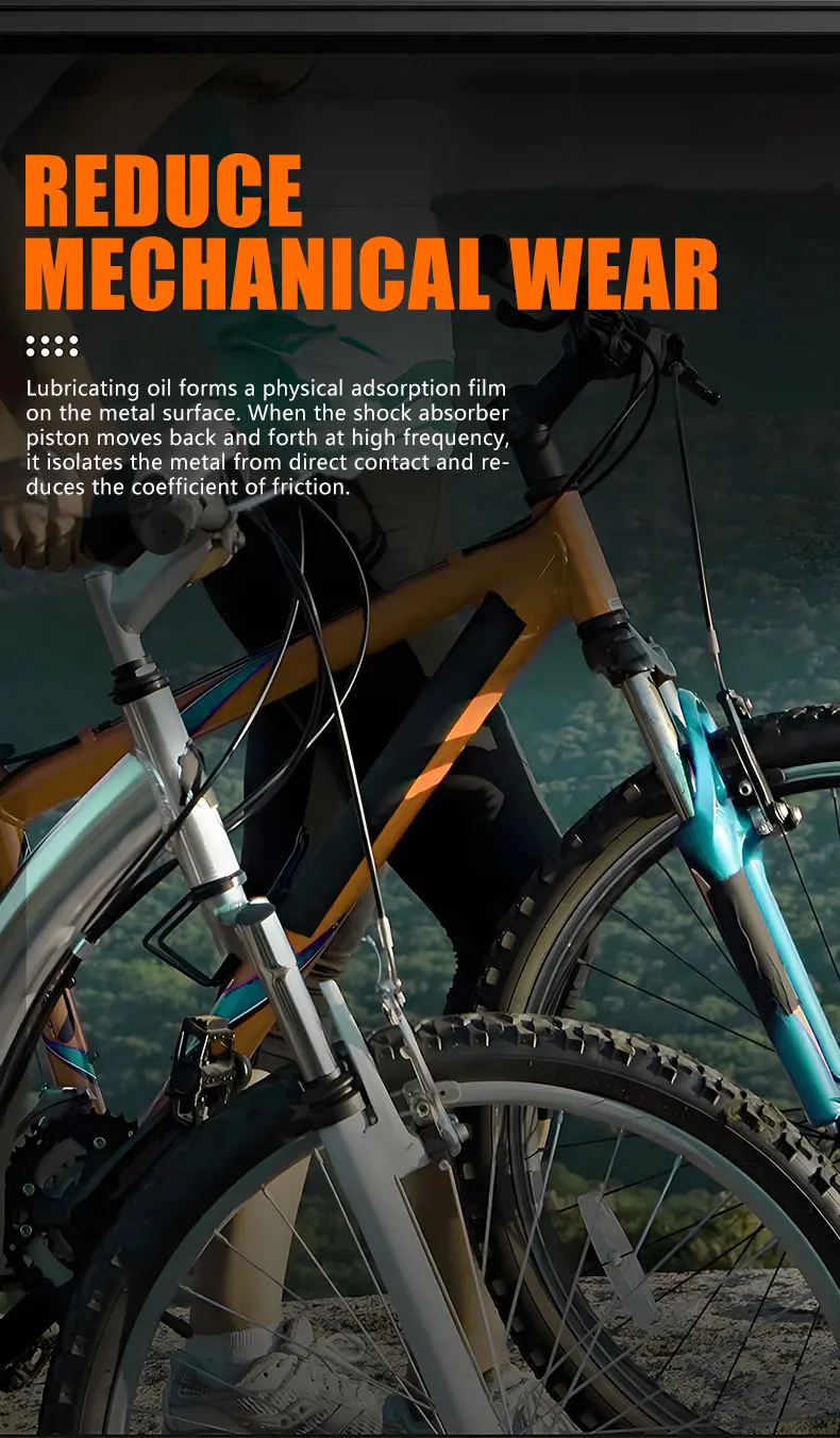 Fahrrad-Schmierfett für MTB-Vordergabel, Stoßdämpferöl für Vorder- und Hintergabel, Silikonöl, Schmieröl zur Wartung – Detail 4