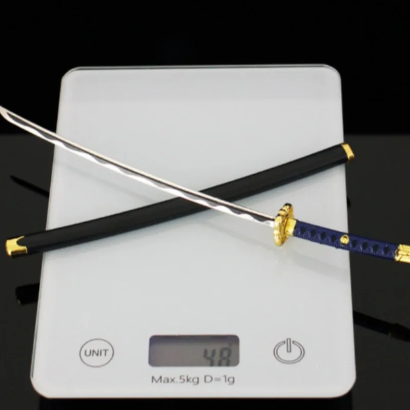 26cm Eightfold Longblade Weapon Anime Game Periphery Metal Katana Weapon Model Collections Ornament Crafts Toys Gifts for kids