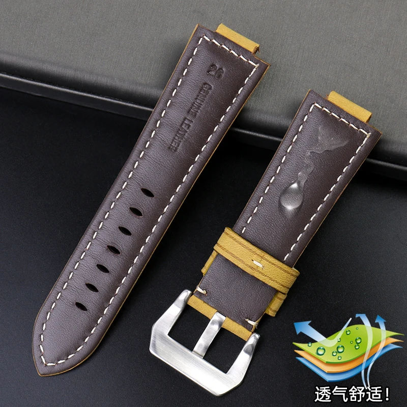 สำหรับ Casio PROTREK Series PRG-600YB PRG-650 PRW-6600ไนลอนยางด้านล่างสายนาฬิกา Canvas นาฬิกาซิลิโคนกีฬาสายคล้องคอ24มม.