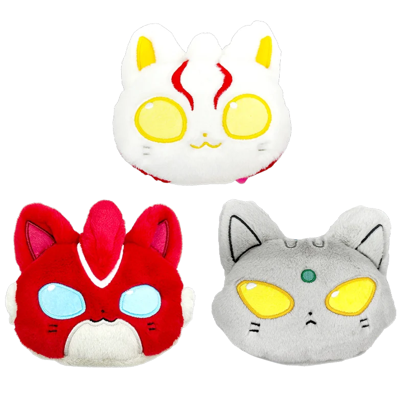 Bandai ultraman gato boneca com fone de ouvido saco pingente macio pelúcia animal brinquedo sonho marinheiro lua omega gato para colecionadores