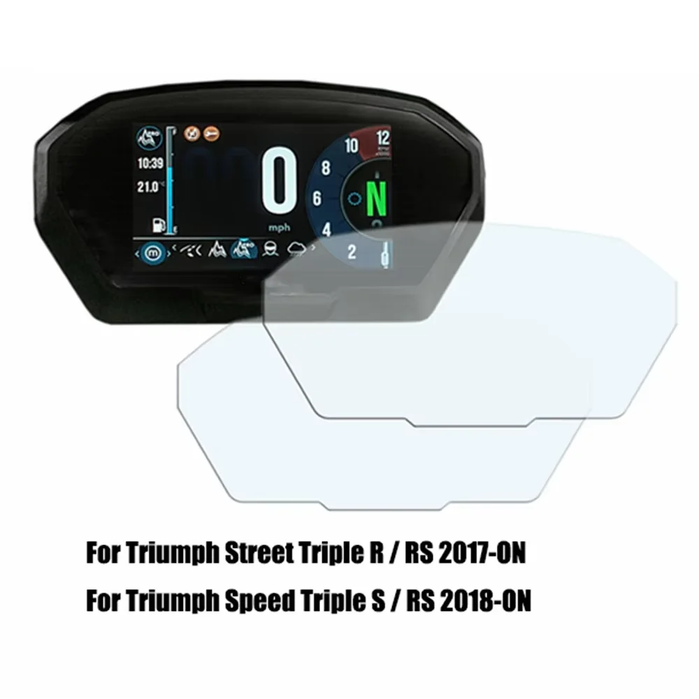 for Triumph Street Triple R/RS 2017+ Cluster Scratch Protection Film Speedo Dashboard Shield for Triumph Speed Triple S/RS 2018+