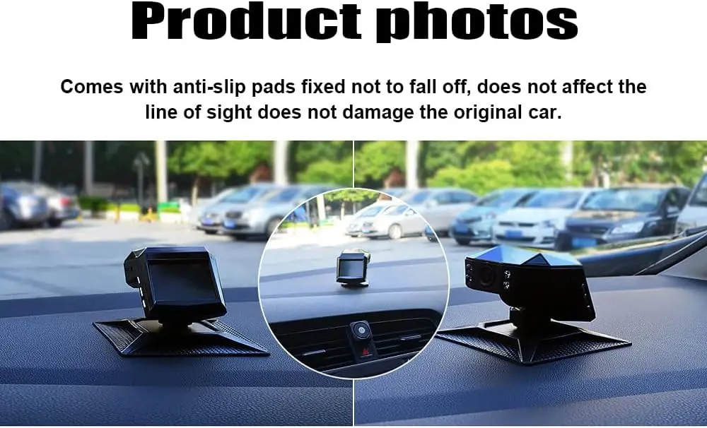 1080P 170 °   كاميرا لوحة قيادة السيارة بزاوية واسعة مع رؤية ليلية وموزع للعلاج العطري