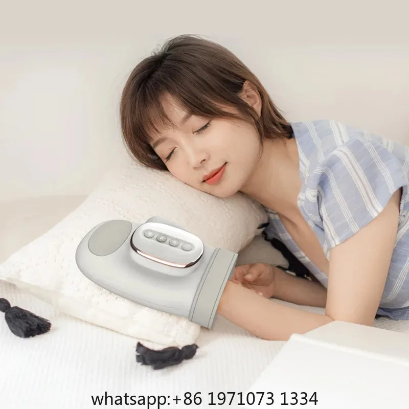Electric Hand Massager with Airbag Compress Carpal Tunnel Wrist Finger Massagers Portable Vibrating Gloves Kneading Rollers