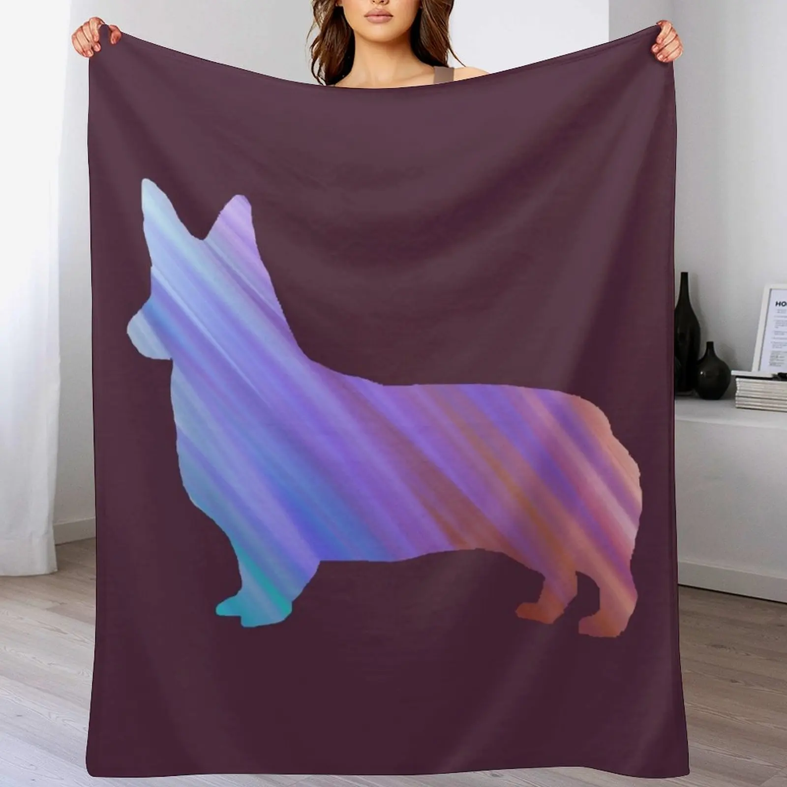 

Corgie (Water Lilies Nympheas) Throw Blanket Beach Thin Multi-Purpose Custom Blankets