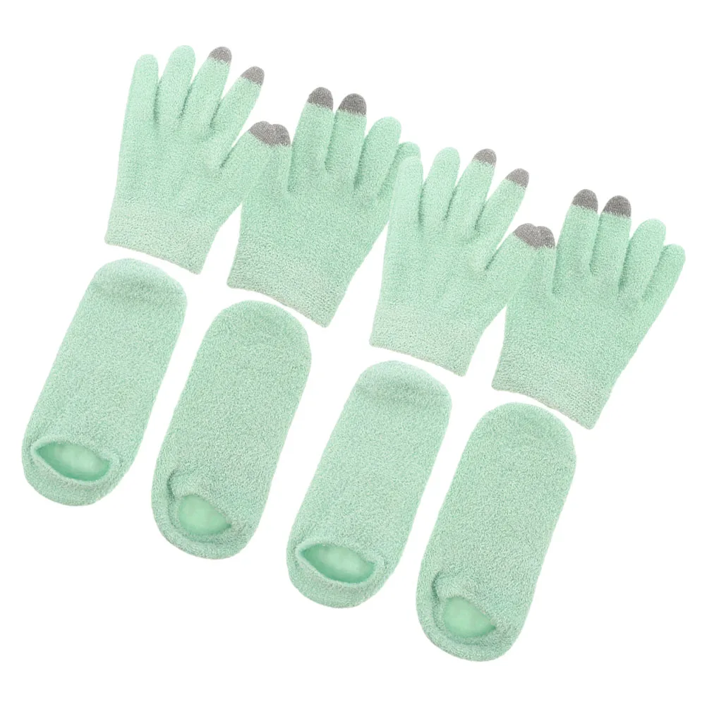 

2pcs Touchscreen For Dry Hands Moisturizing Yarn Light Green Skin Care Soft Comfortable Winter Hand Warmers Treatment