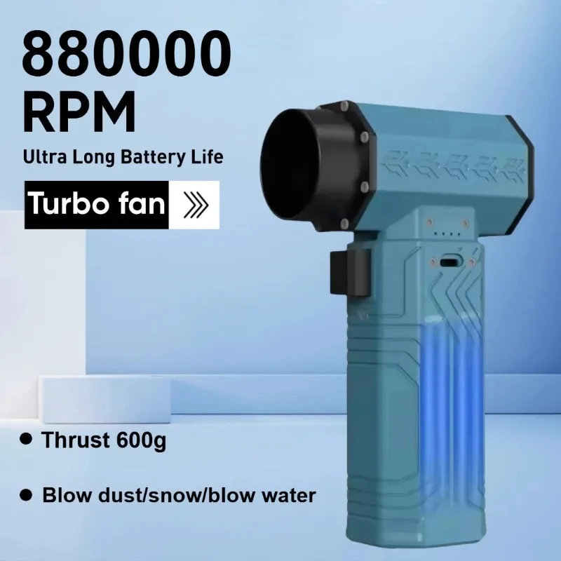 

880000RPM Air Blower Powerful Mini Turbo Jet Fan 10000MA 600g Thrust 70m/s Wind Brushless Duster Snow Removal Dryer keyboard