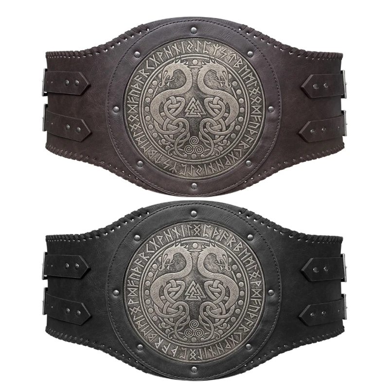 

Medieval Waistbelt Vintage Wide Belt Cosplay Costume Women Men Unisex Waistband