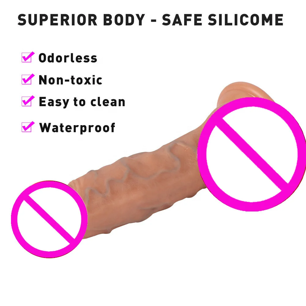 Large Size Artificial PVC Penis Huge With Strong Suction Cup Big Soft Plastic Dildo For Women Adult Sex Toys