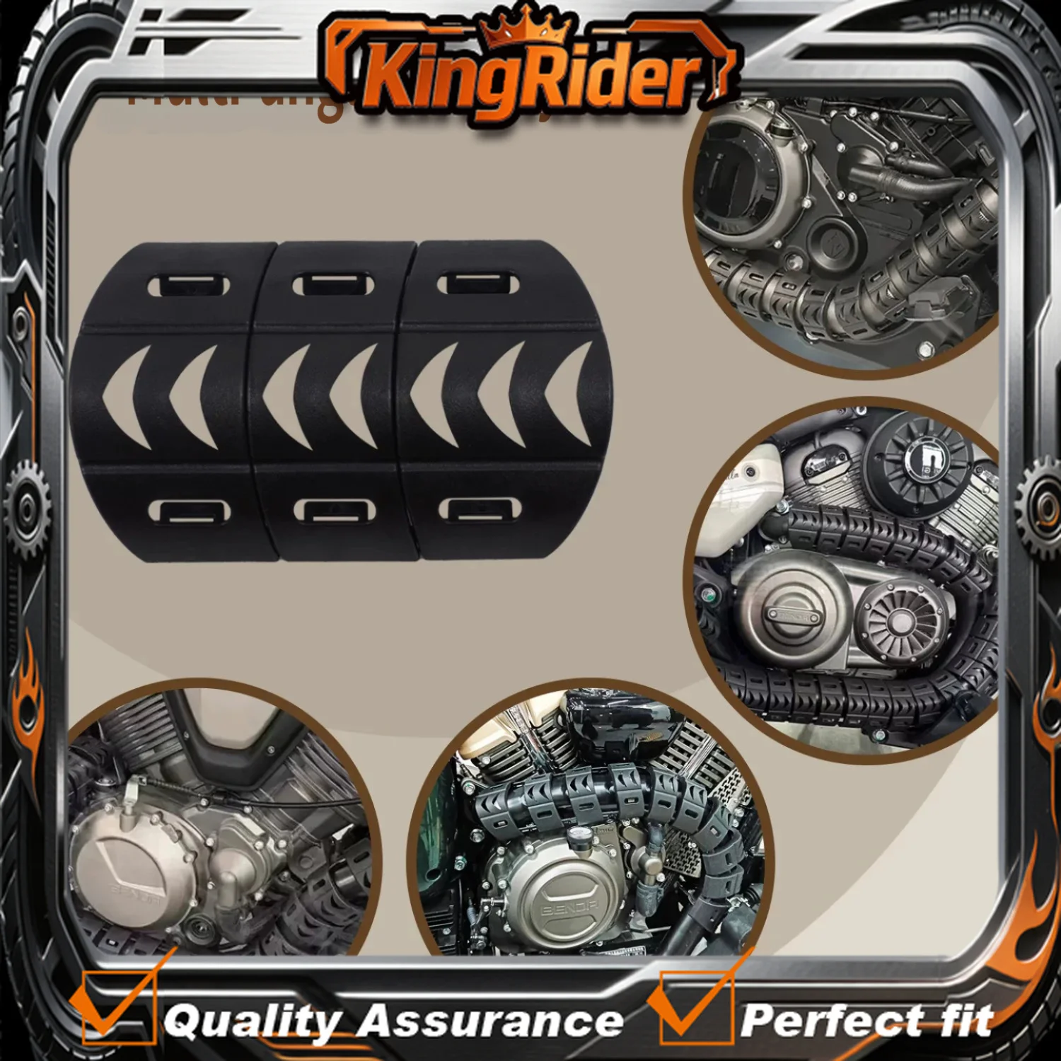 For Rock250 Rock300 Rock707 BlackFlag500 Napoleon250 High Temperature Resistant Exhaust Anti Burn Modified Accessories