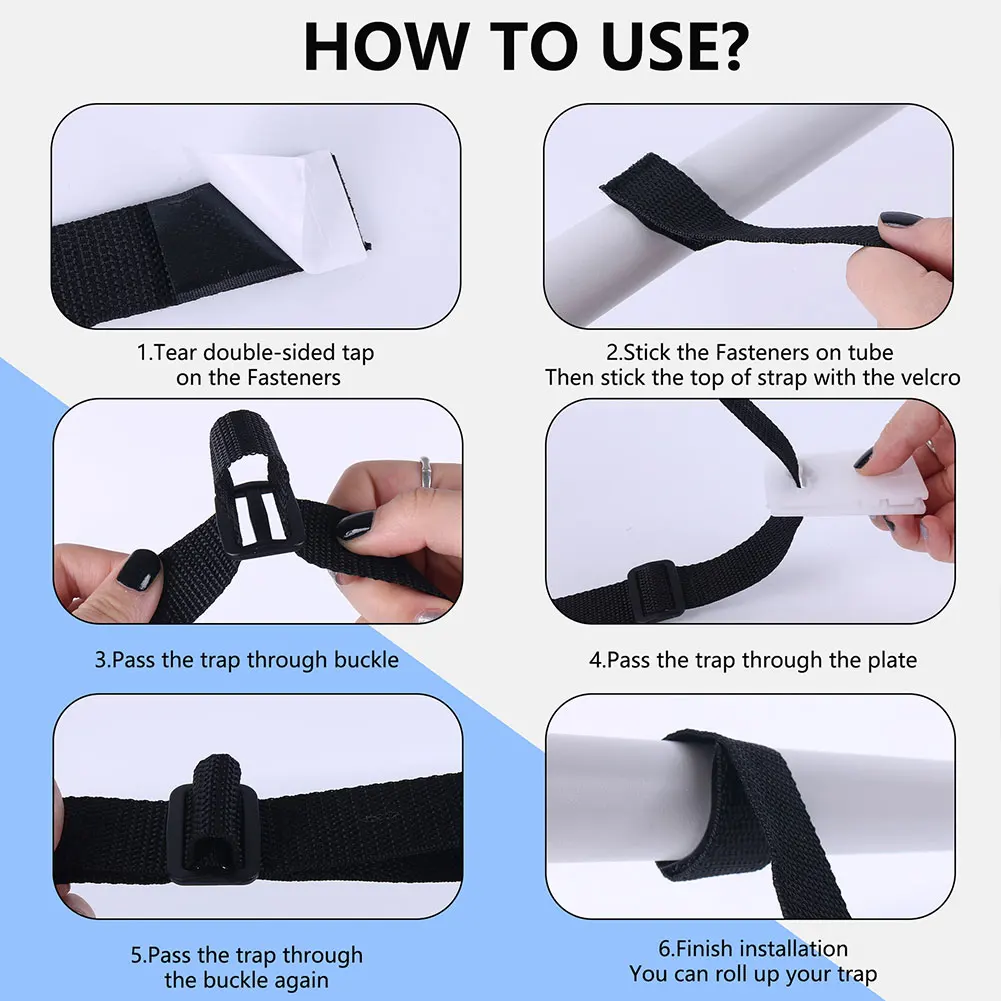 حزام بطانية السباحة، مجموعة ملحقات غطاء الطاقة الشمسية، مشابك تثبيت مشبك، حزام بكرة لحمام السباحة الداخلي #5