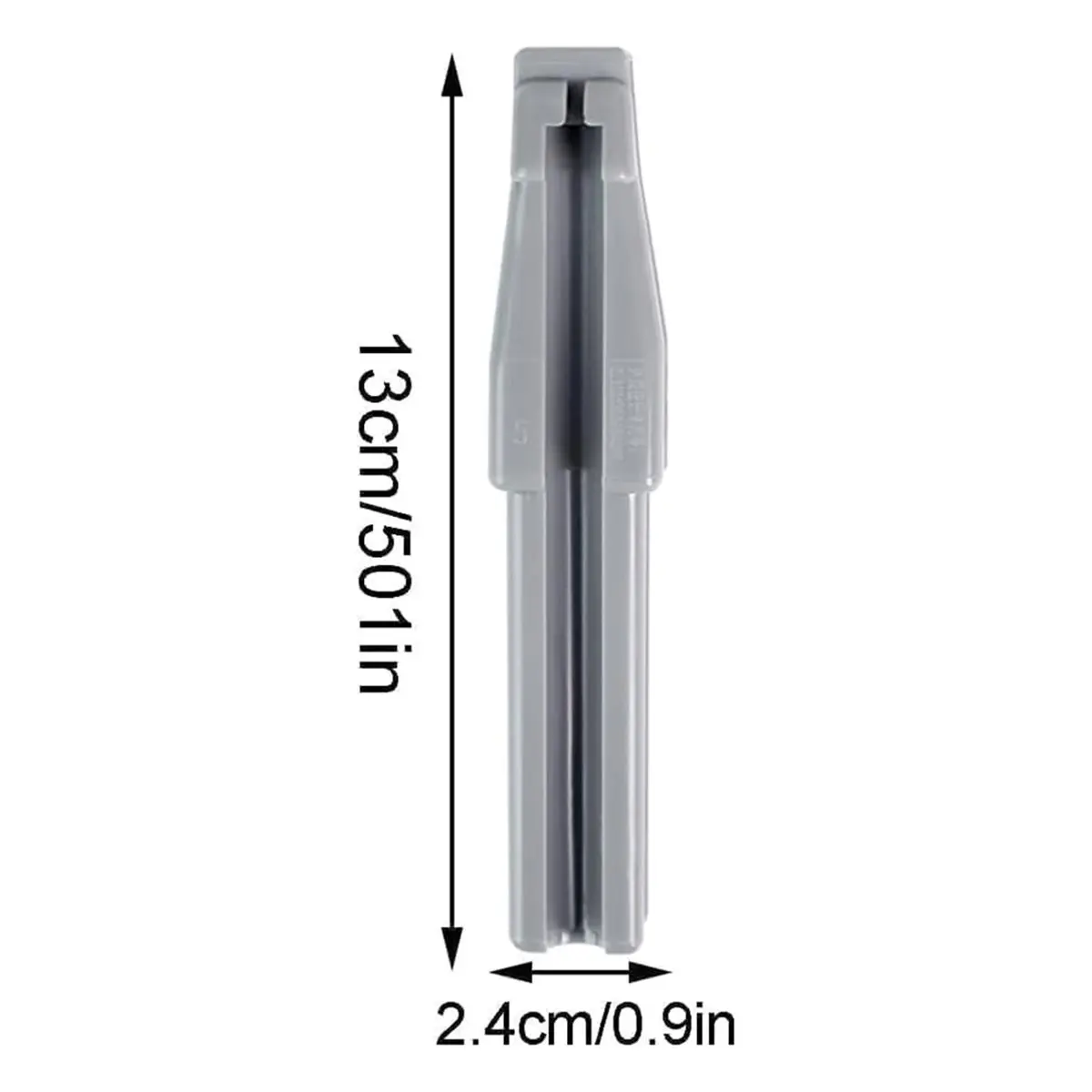 2Pcs Gray Eyebrow Pencil Sharpener, -Shape, Portable for Travel and Home Use