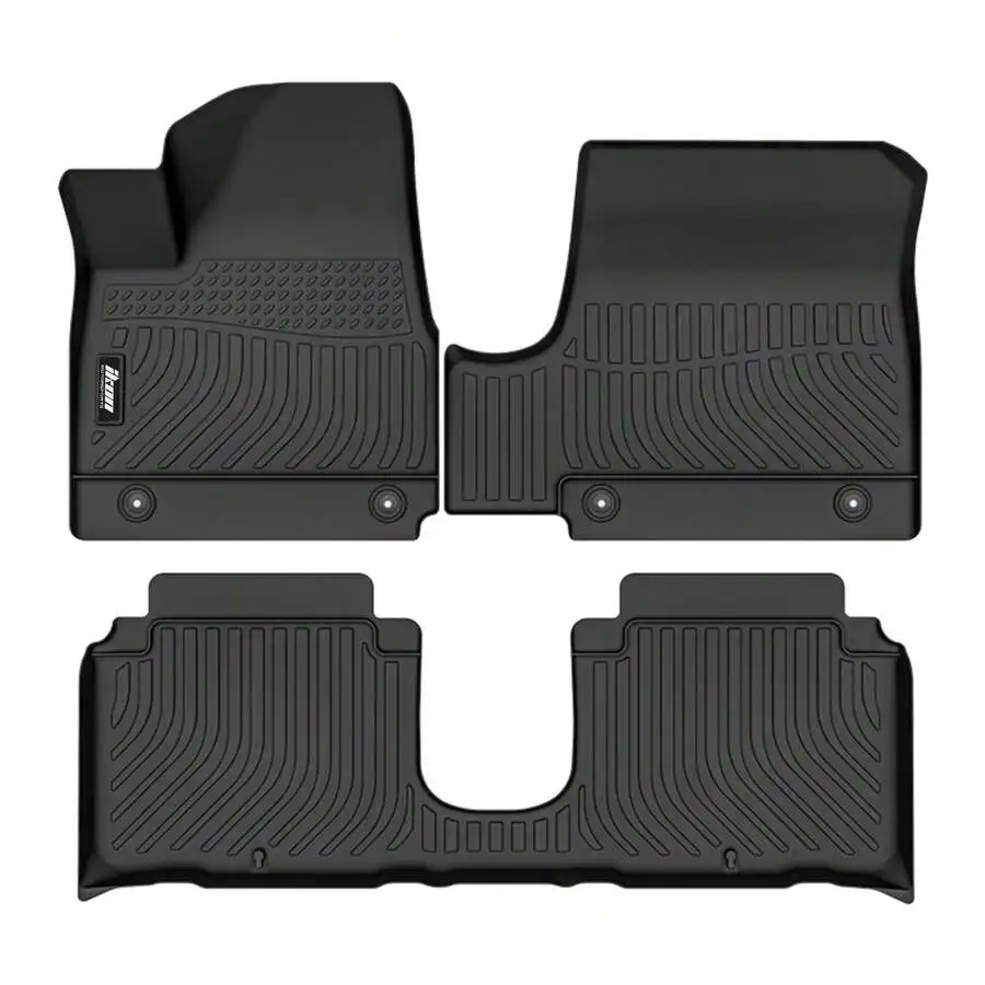 

3PCS 3D TPE Floor Mats Compatible With Hyundai Ioniq 5 Limited 2022-2024 TPE All Weather Waterproof Anti-Slip Floor Liners