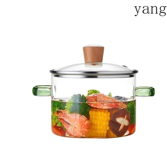 

CX glass pot instant noodle bowl boiled red wine complementary food binaural pot