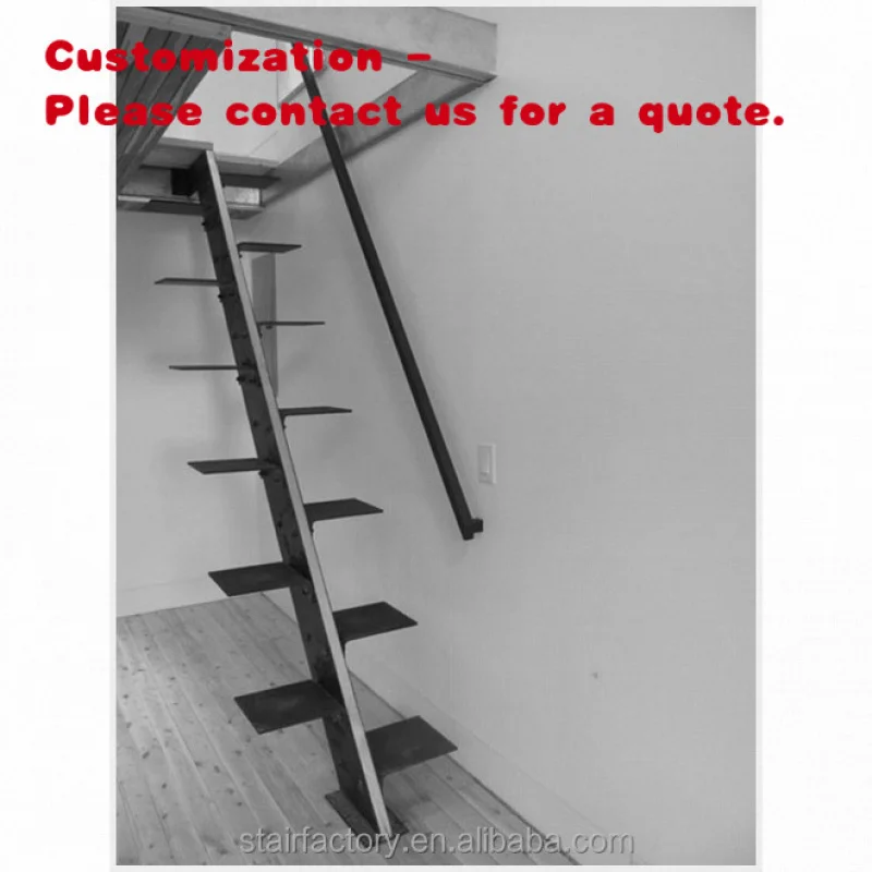 custom.Simple Steel Stairs, Attic Stairs, Stepping Left and Right Stairs, L-488