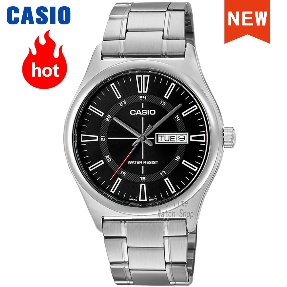 Мужские часы Casio Explosion, роскошный комплект, кварцевые водонепроницаемые наручные часы, relogio masculino MTP-V006 Мужские часы Casio Explosion, роскошный комплект, кварцевые водонепроницаемые наручные часы, relogio masculino MTP-V006