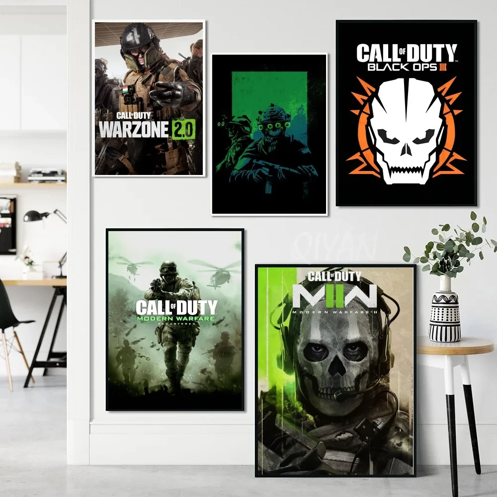 Game Poster Paper Print Home Living Room Bedroom Entrance Bar Restaurant C-Call Of D-Duty Cafe Art Painting Decoration