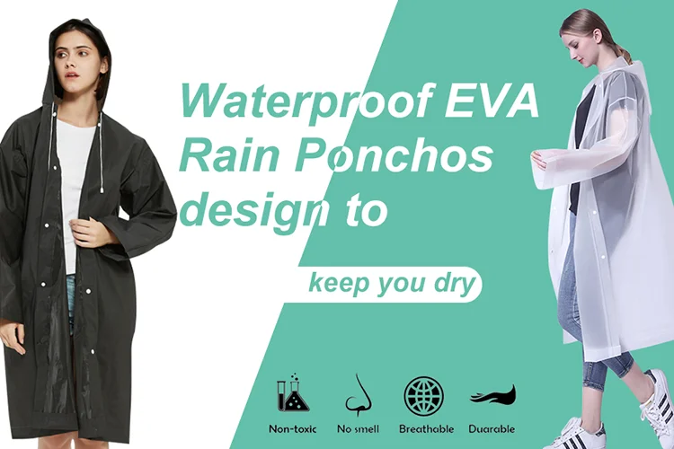 Regenmantel, verdickt, transparent, für Erwachsene, Herren und Damen, EVA-Regenmantel, Einweg-Poncho, Driften, Reisen, Outdoor-Produkte – Detail 3