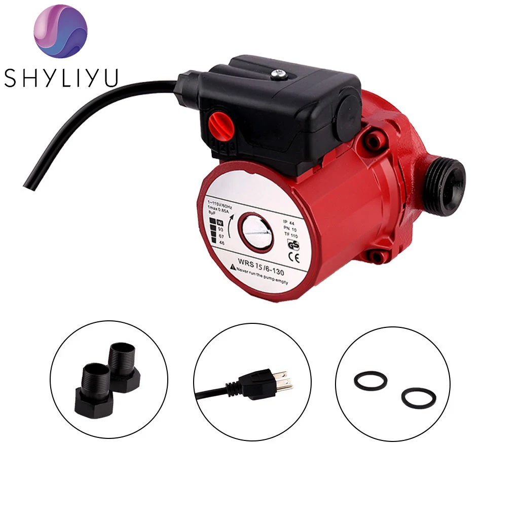 SHYLIYU RS15/6 3-Speed Hot Water Home Pressure Booster Pump 3/4