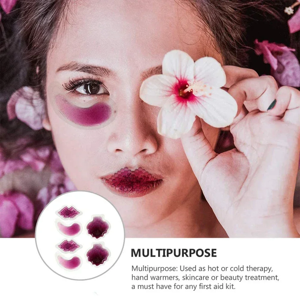 6 Packungen Lippengel-Eisbeutel zur kalten Verwendung für die Lippenchirurgie. Flexibles, wiederverwendbares Kühlpad, kalte Kompresse zur Schmerzlinderung bei kosmetischen Verletzungen – Detail 1