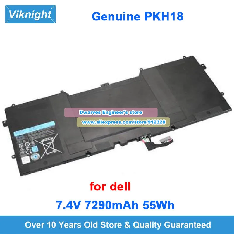

New Genuine PKH18 WV7G0 C4K9V Battery 7.4V 7290mAh 55Wh for Dell XPS 12 9Q33 L221X XPS 13 9333 Y9N00 0PKH18