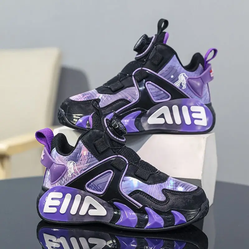 Kids Non Slip Winter Sneakers Warm Cotton Shoes for Outdoor Sports School Casual Running Basketball