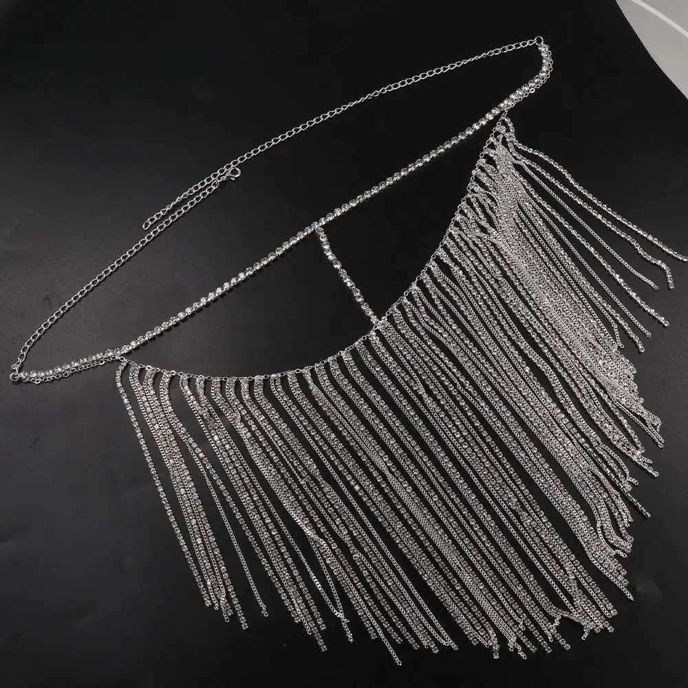 

Unique Women Headwear Indian Tassel Veil Masks Jewelry Elegant Rhinestone Chains Masquerade Masks Hanfu Face Mask Dance Party