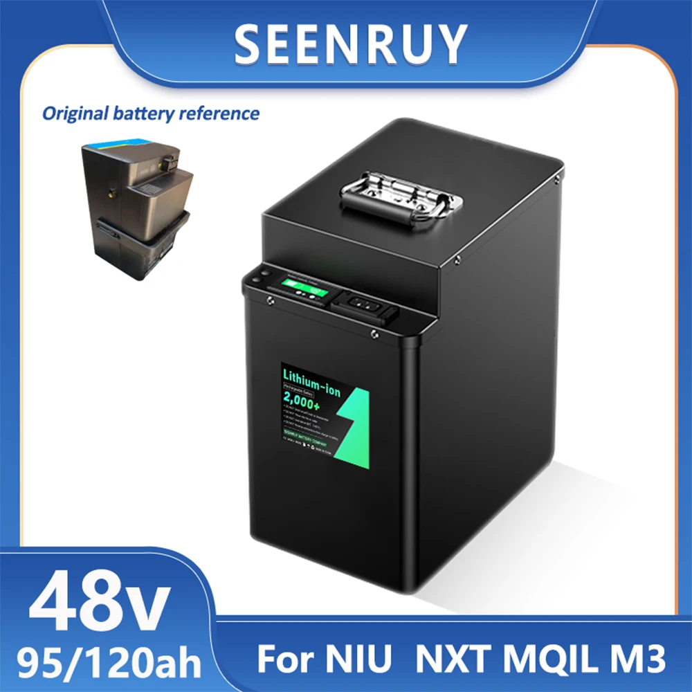 

NIU NXT MQIL M3 Замените аккумулятор 48 В, 95 Ач, 120 Ач, литий-ионный аккумулятор с Smart BMS Bluetooth для электромобиля, мотоцикла