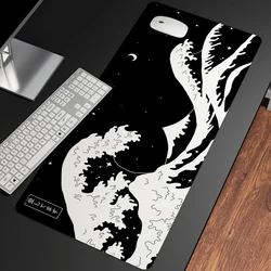 Great Wave Off Art Large Size Mouse Pad Natural Rubber PC Computer Gaming Mousepad Desk Mat Locking Edge for CS GO LOL