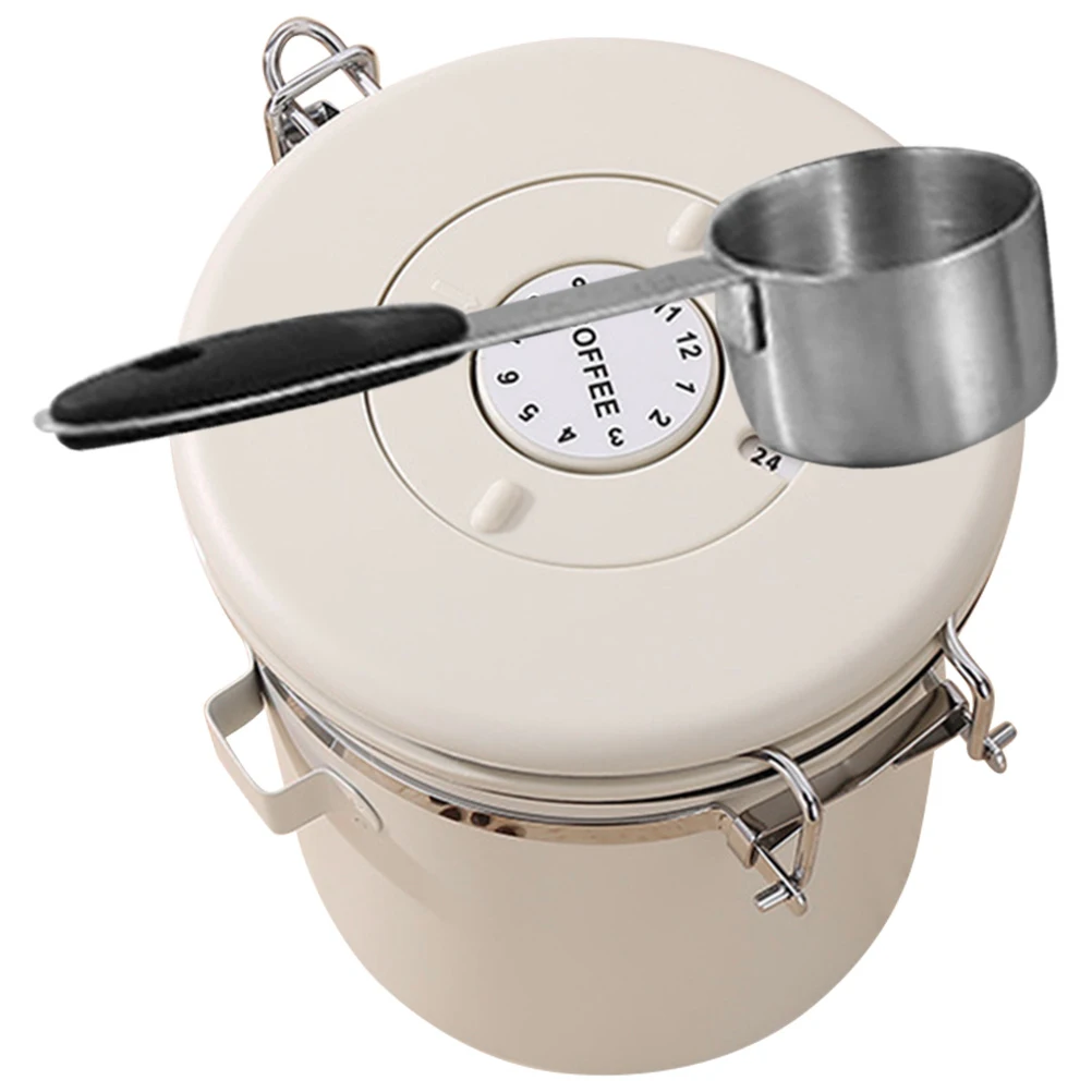 

Stainless Steel Airtight Jar Storage Container for Coffee Tea Grains Rice Sugar Dried Food Canister Sealed Tank