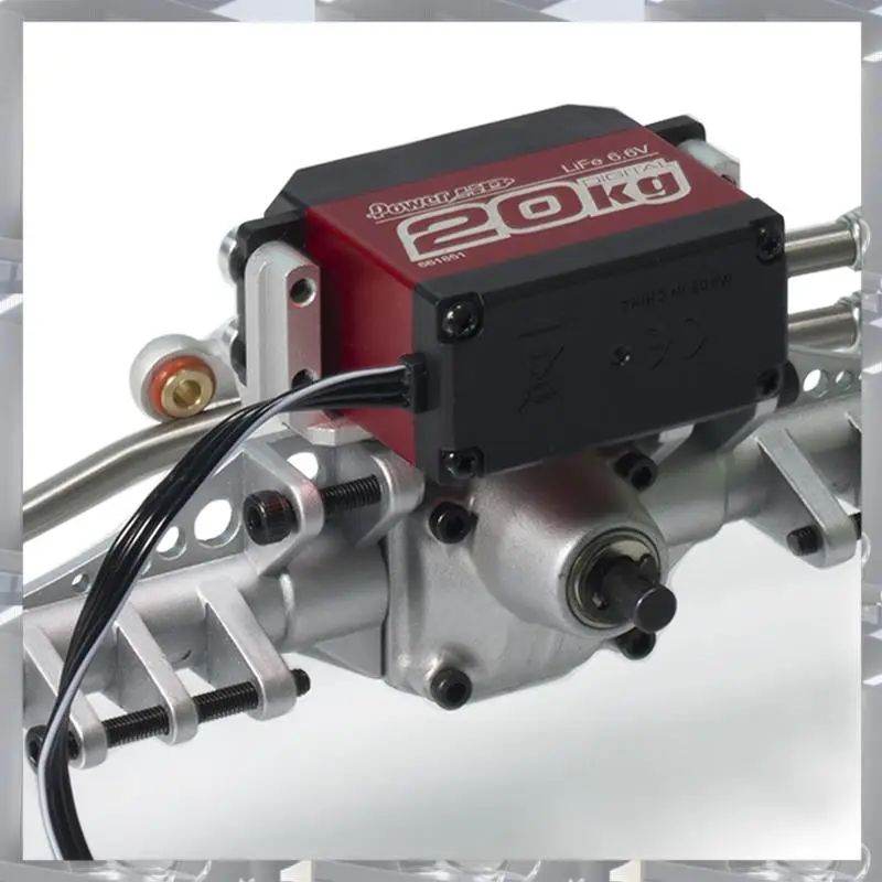 

A84F-CNC Metal Servo Mount For 1/10 RC Crawler Car Axial Carpa UTB10 Vanquish F9 SCX10 III Portal Axle Upgrade Parts