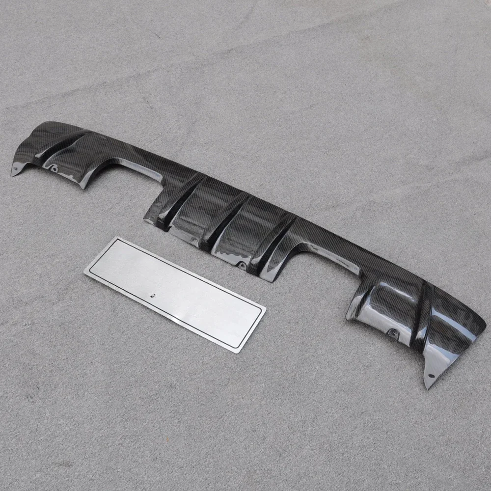 HC Style Car Rear Bumper Diffuser Fins Spoiler Carbon Fiber Lip for BMW 3 Series E46 M3 1998-2004