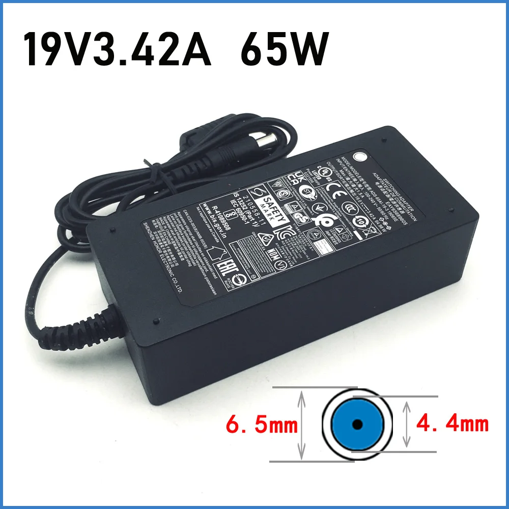 Adaptador de CA genuino 19V 3.42A para LG UltraWide IPS LED curvo 4K UHD LCD Monitor de pantalla ancha ADS-25FSG-19W 32UD99 fuente de alimentación Cor