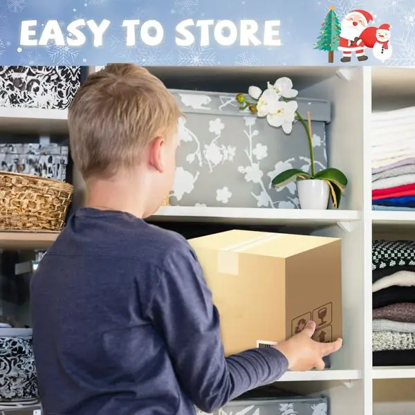 8.2피트 크리스마스 풍선 산타와 눈사람 장식 (LED 조명 포함), 야외/실내 휴일 마당 장식용 풍선