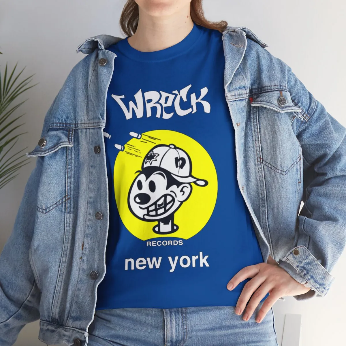 hip hop RNB Wreck Records rap tshirt nervous tshirt size XL blue tshirt