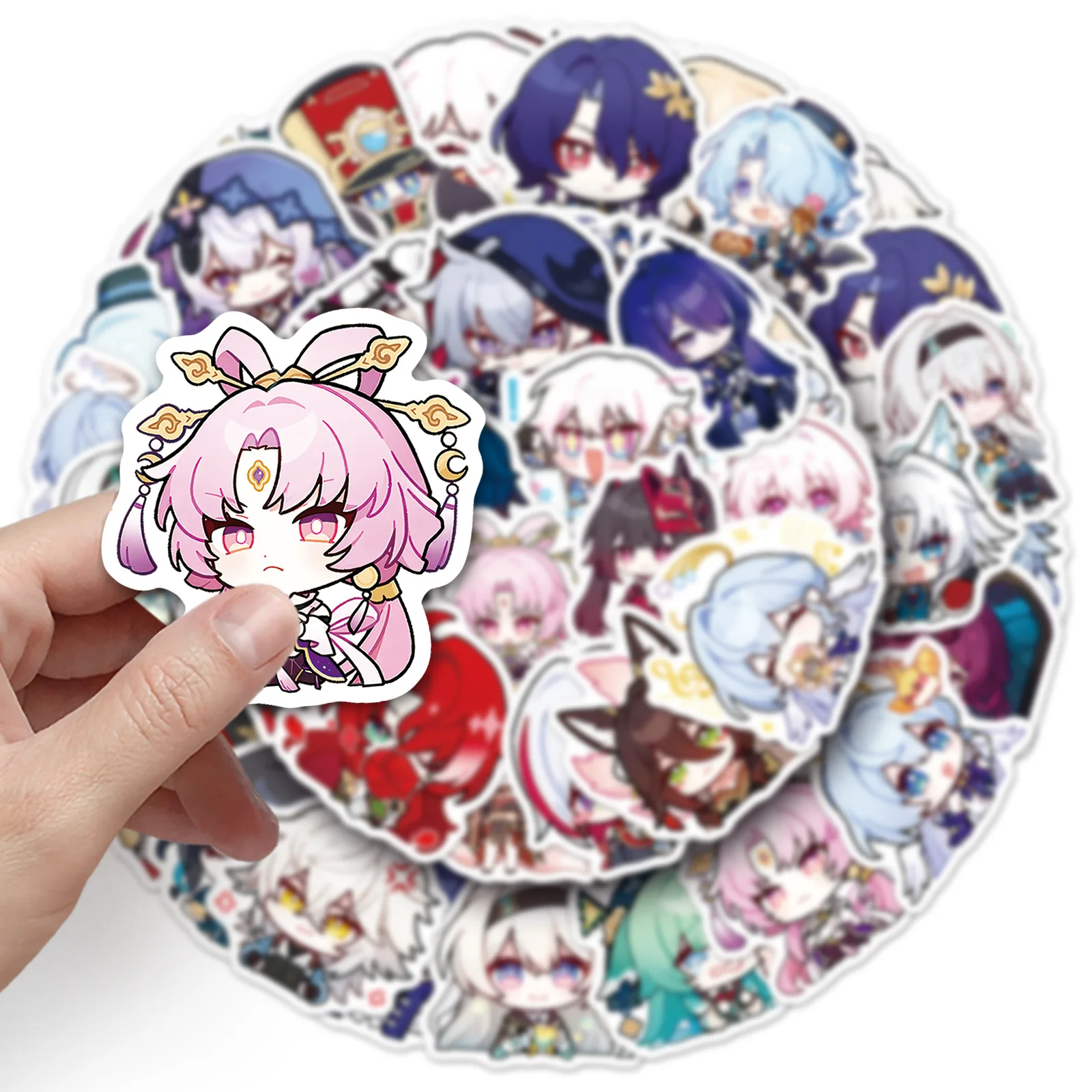 10/50 قطعة هونكاي ستار السكك الحديدية ملصقات تشيبي الكرتون ملصق Kawaii ميمي الشارات الثلاجة الأمتعة المحمول الهاتف الغيتار سيارة سكيت