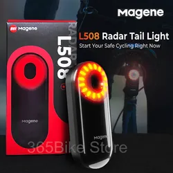 Magene Radar Bike Light Smart Sensor Bicycle Rear Bicycle Light 7 Modes Cycling Taillight Fit for Garmin Wahoo Bike Computer